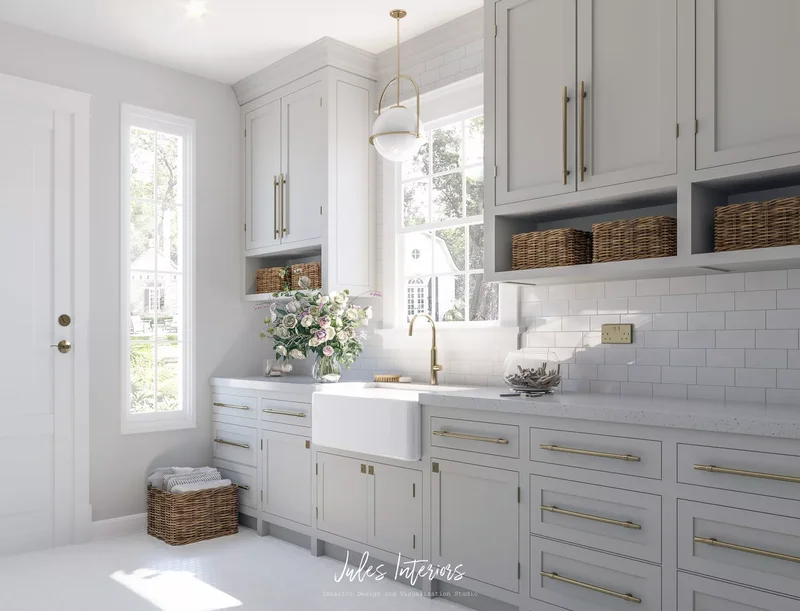 57 Laundry Room Ideas That Make Chores More Enjoyable 28 Try a One-Wall Layout