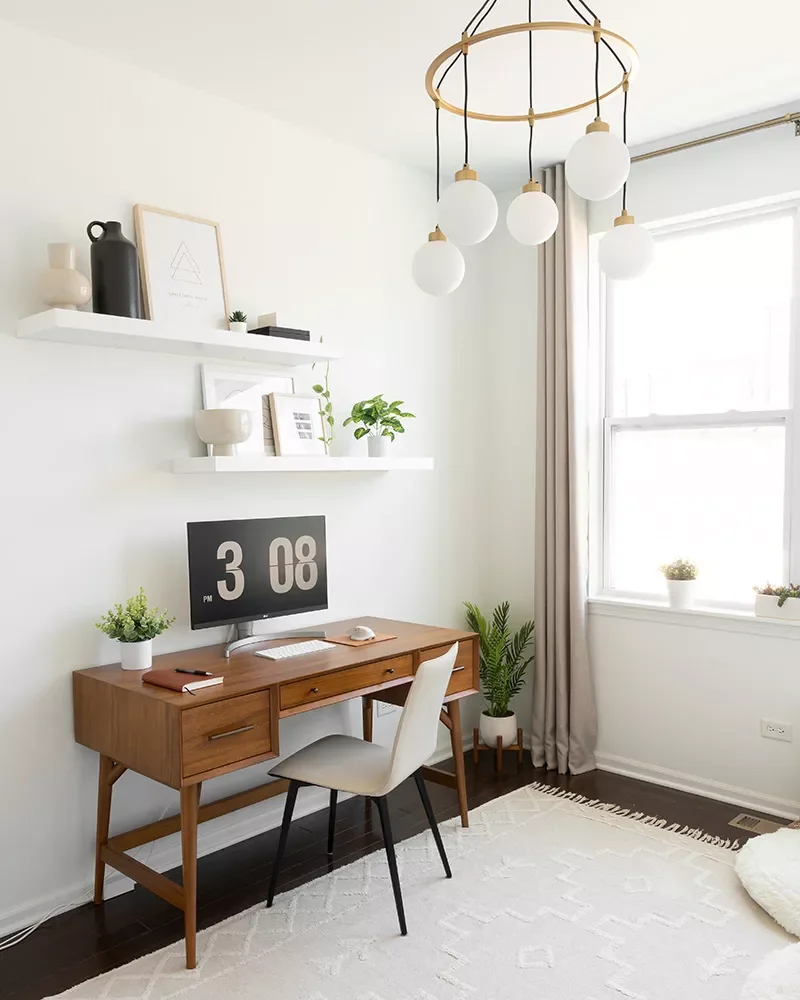 30 Home Office Shelving Solutions for Your Workspace 8 Try a Simple Approach