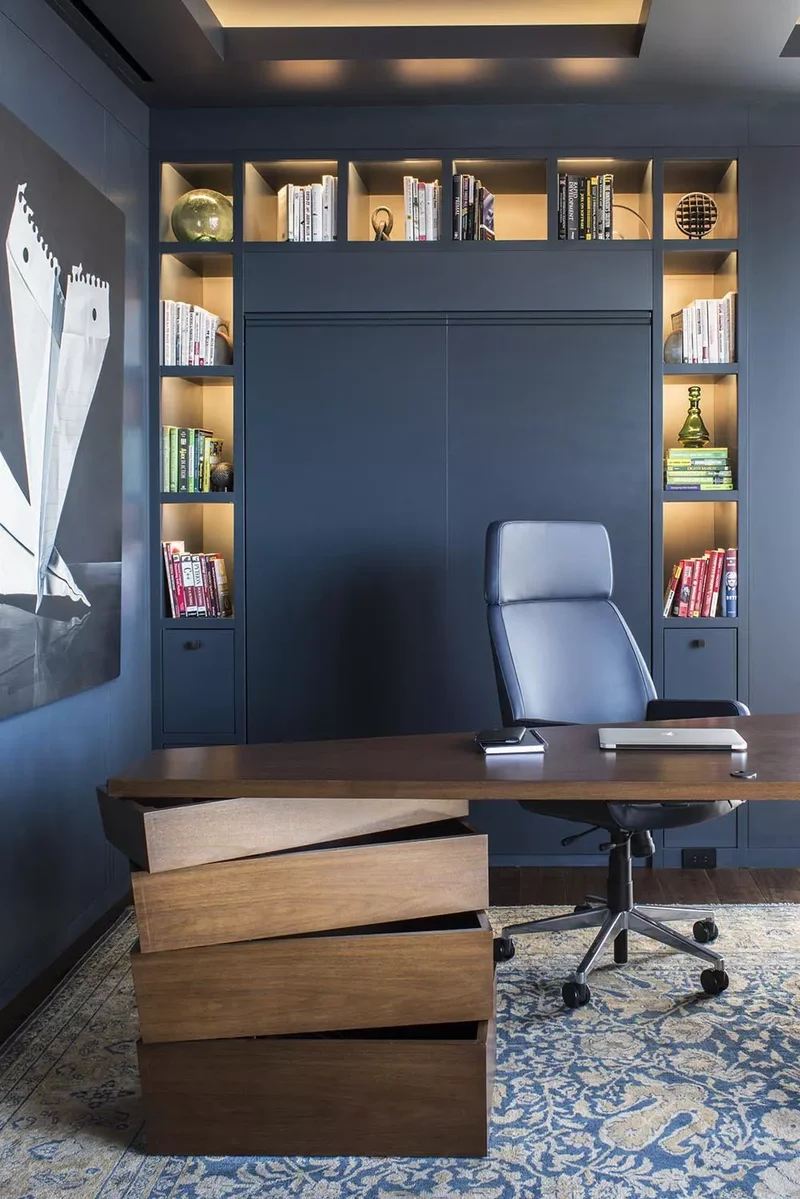 45 Home Office Decor Tips to Enhance Productivity & Style 37 Try a Statement Desk