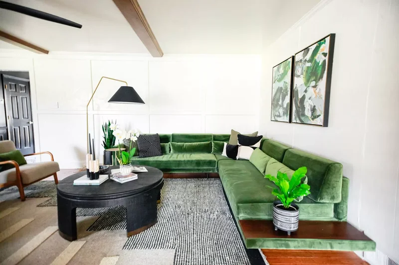 Try an Emerald Green Sofa