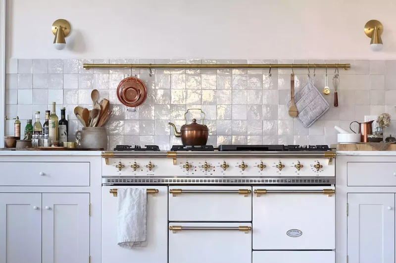 60 Kitchen Backsplash Ideas for Any Style and Budget 26 Try an Opalescent Finish