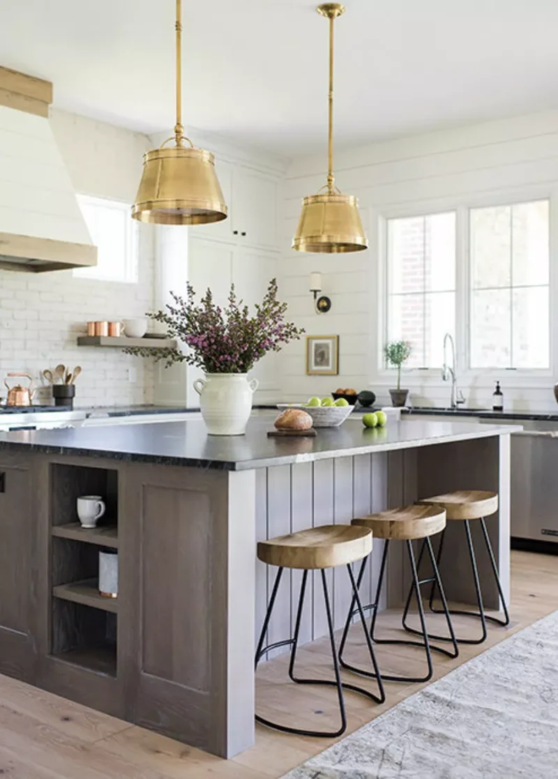 Tucked Away Open Shelving