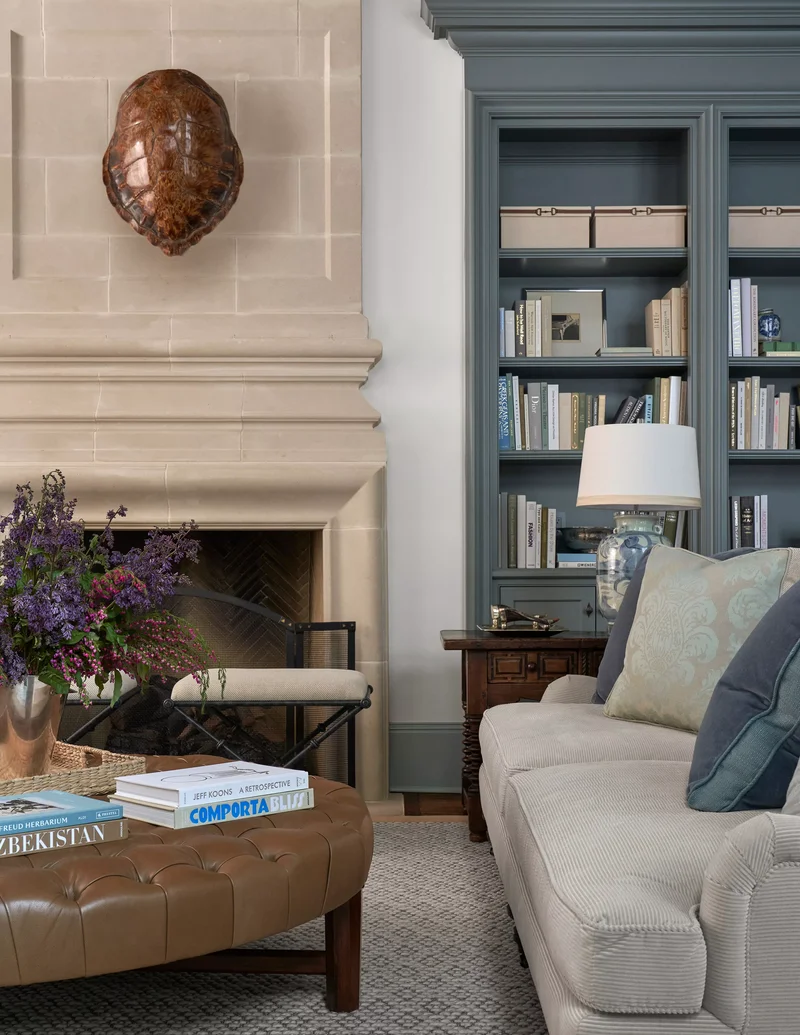 33 Stylish Ottoman Decorating Ideas for Your Living Room 27 Tufted Leather Ottoman