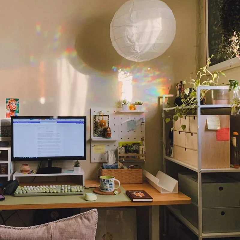 30 Home Office Shelving Solutions for Your Workspace 12 Turn a Bookshelf to the Side