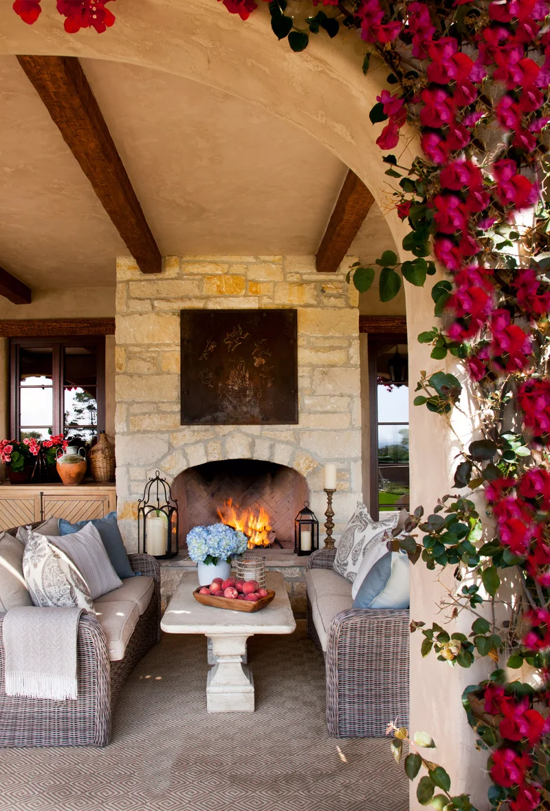 39 Outdoor Fireplace Designs for Your Cozy Retreat Space 21 Tuscan-Style Outdoor Fireplace
