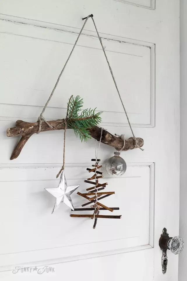 DIY Christmas Tree Ideas Worth Displaying for Your Guests 29 Twig Tree Ornament