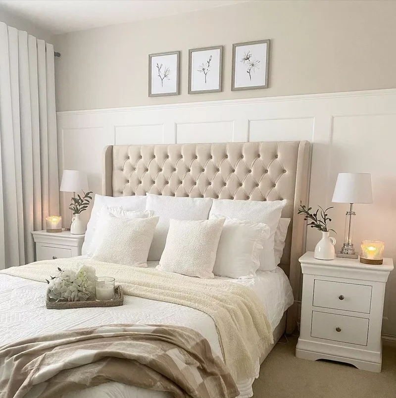 33 Stylish Beige Bedroom Designs Full of Elegant Charm 24 Two-Toned Beige Look