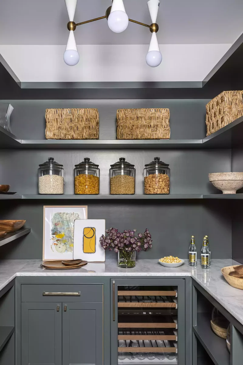 How to Organize Your Kitchen Pantry for Function and Style 2 U-Shaped Pantry
