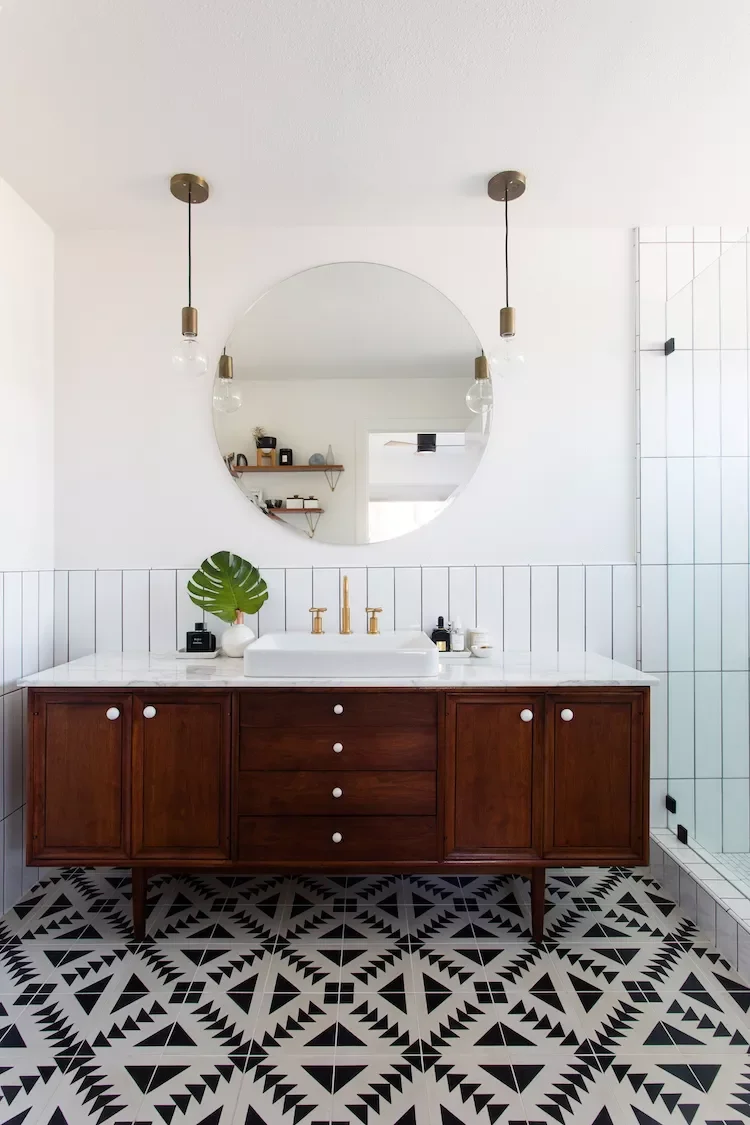 102 Beautiful Bathroom Design Ideas You'll Love to Recreate 46 Upcycled Vanity