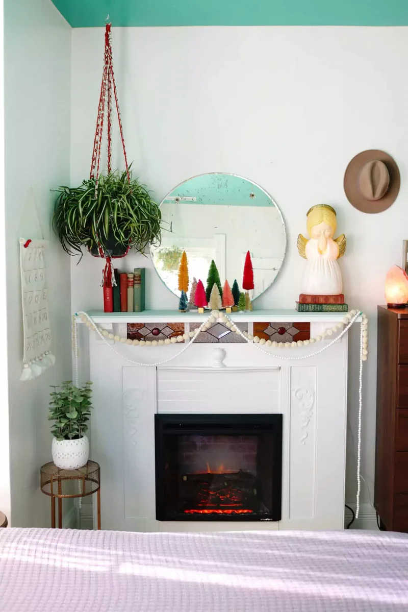 21 Electric Fireplace Ideas That'll Cozy Up Any Room 19 Use Architectural Salvage