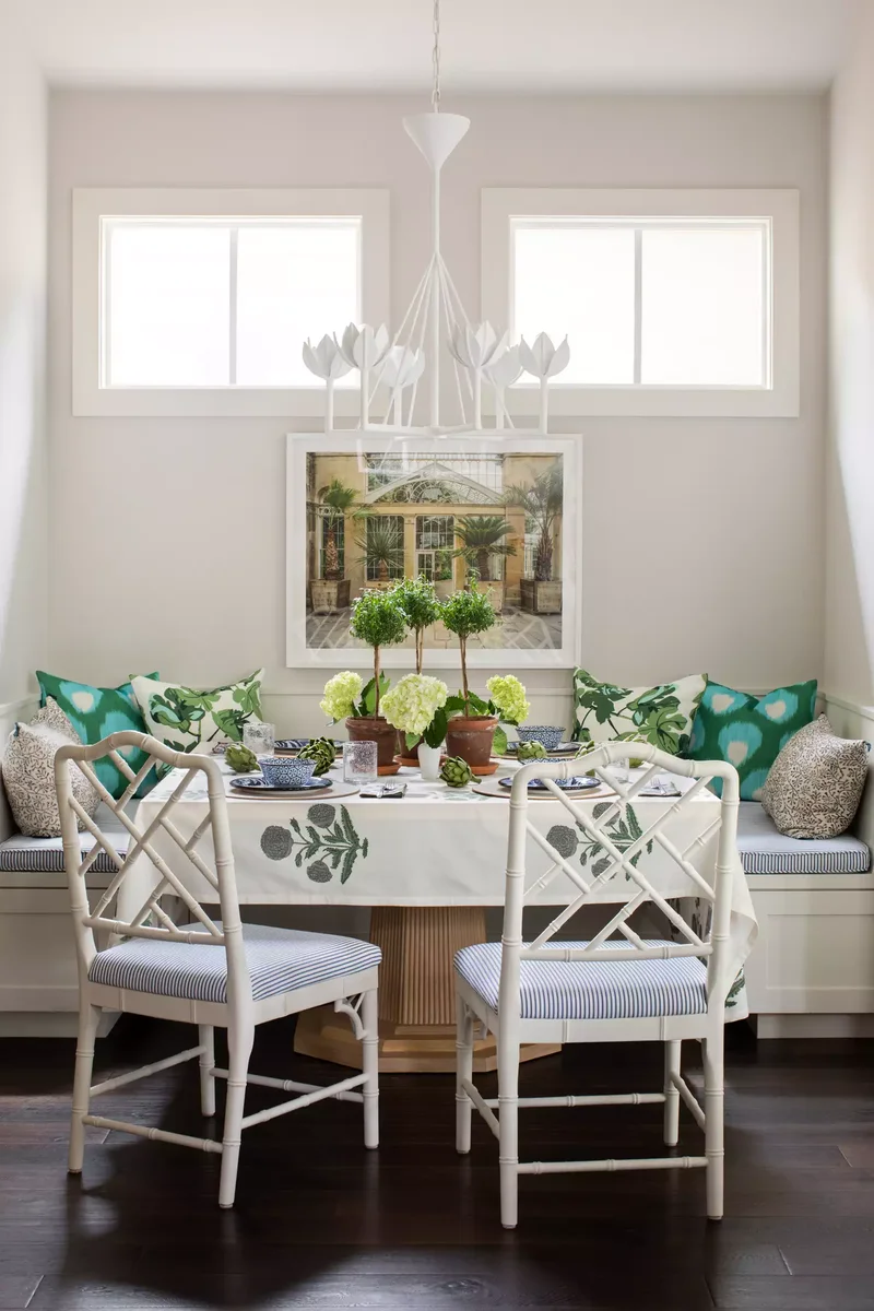 Use Botanical Print Table Linens