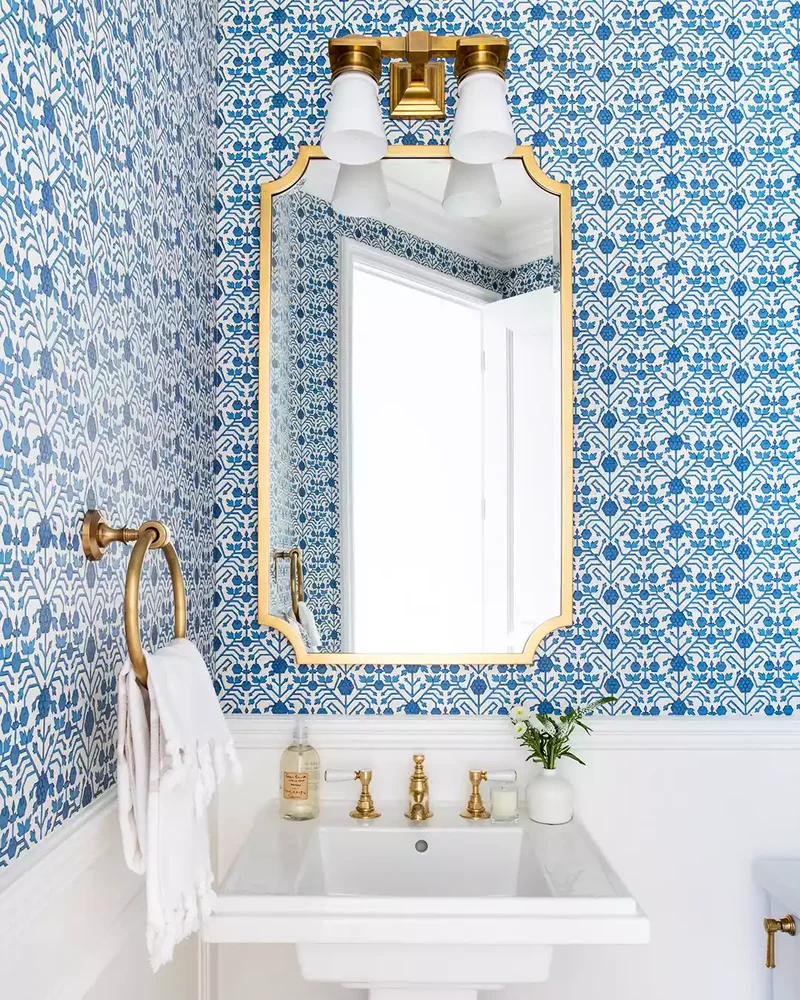 43 Beautiful Powder Room Ideas to Transform Your Half Bath 12 Use Coastal Colors