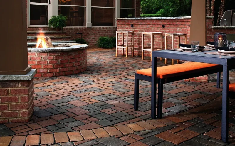 20 Brick Fire Pit Designs, From Rustic to Modern Styles 6 Use Concrete-Based Pavers
