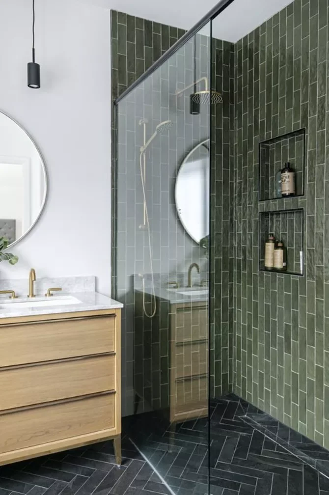 50 Moody Dark Bathroom Ideas for a Dramatic Transformation 47 Use Dark Green