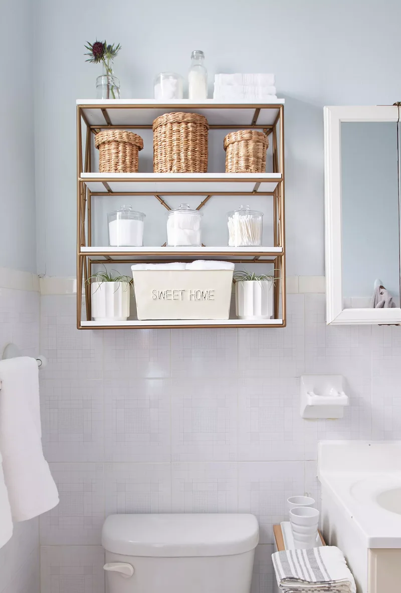 26 Smart Bathroom Shelf Ideas for Organized Toiletries 9 Use Every Bit of Wall Space