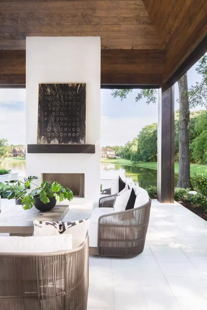 65 Outdoor Patio Decor Ideas to Elevate Your Backyard 41 Use High Contrast