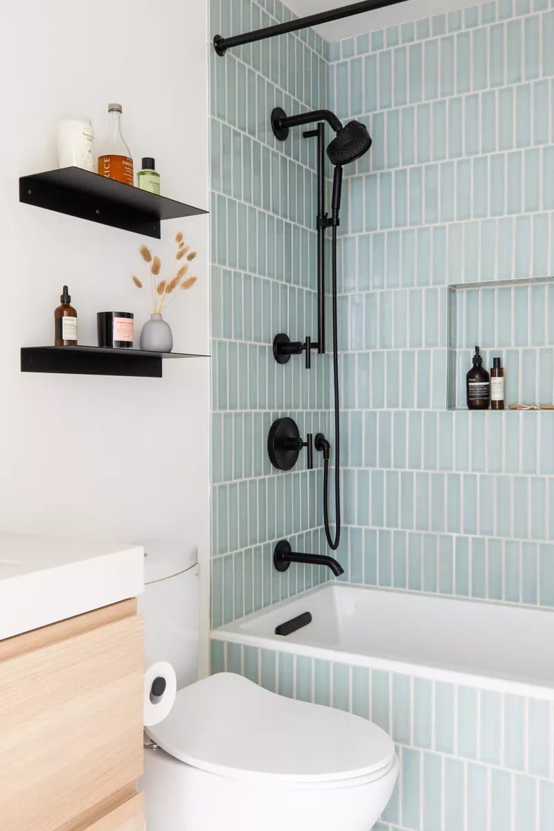 43 Bathroom Storage Solutions for More Space and Style 17 Use Matching Tones
