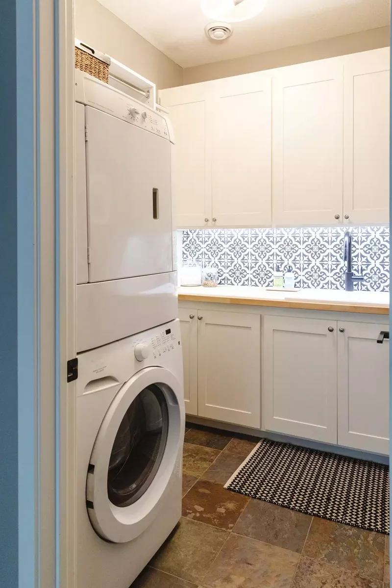 53 Stylish Small Laundry Room Ideas That Work Beautifully 52 Use Under-Cabinet Lighting