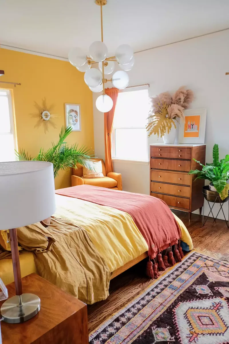 47 Bohemian Bedroom Designs That Feel Relaxed and Unique 42 Use Warm Colors
