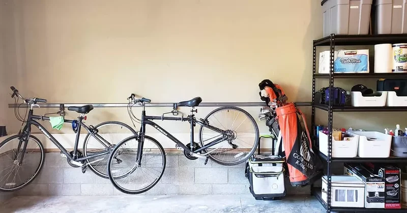 18 Smart Garage Bike Storage Solutions to Maximize Space 3 Use a Utility Rail