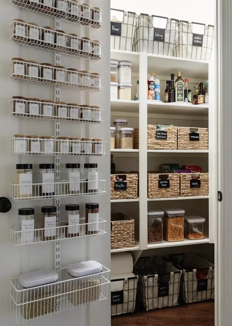 20 Clever Small Pantry Organization Ideas That Work 11 Use the Floor