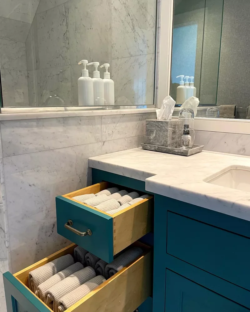 32 Clever and Beautiful Towel Storage Solutions 23 Utilize Deep Drawers for Towels