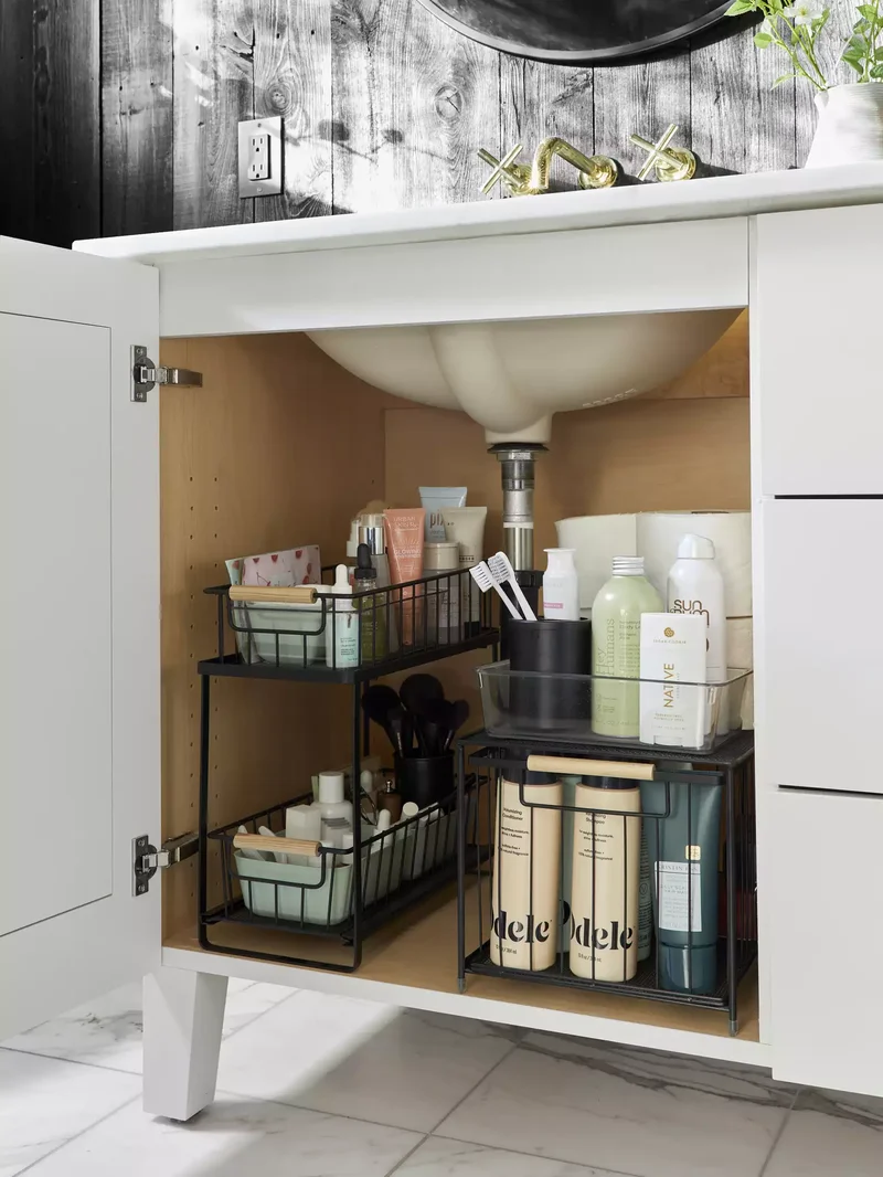 Vanity With Interior Organizers