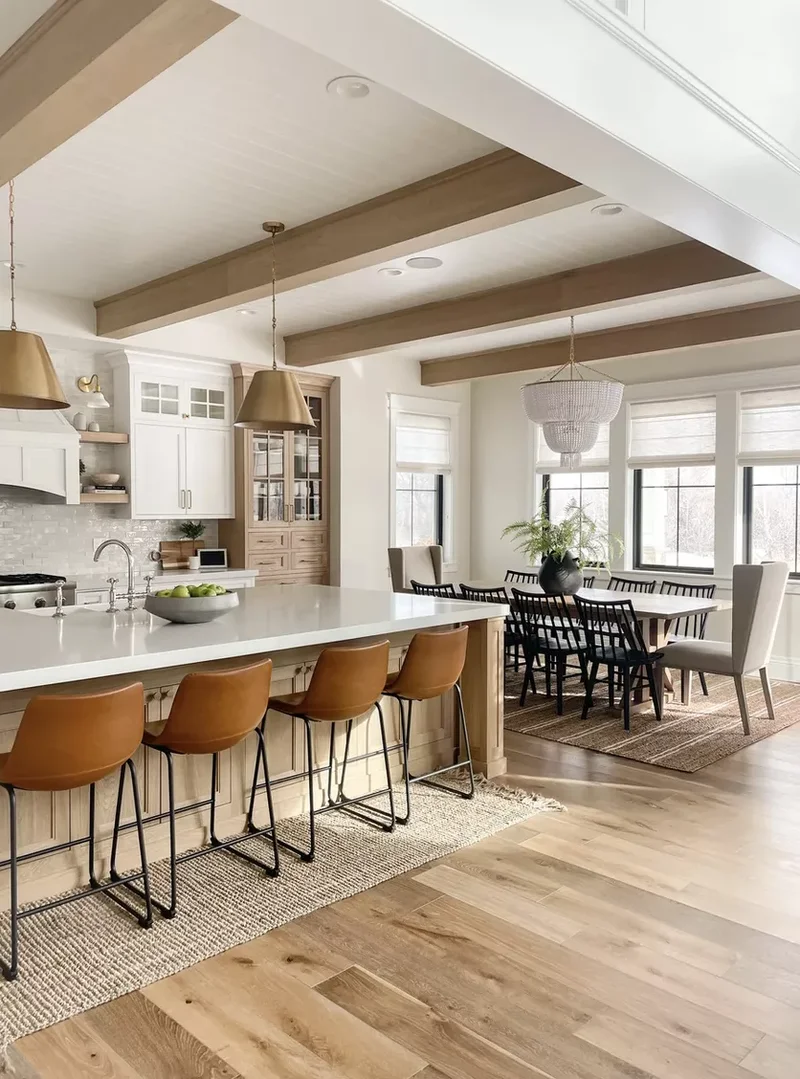 Vary Chair Styles in Modern Farmhouse Kitchen