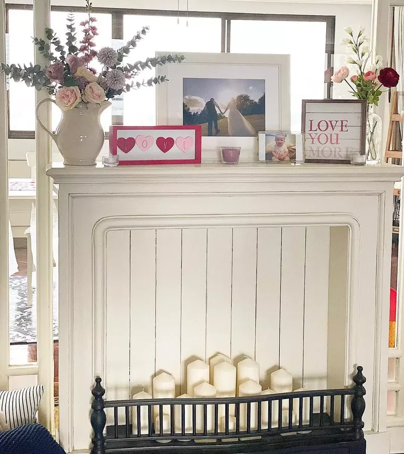 24 Creative Ways to Display Candles in Your Fireplace 19 Vary Heights