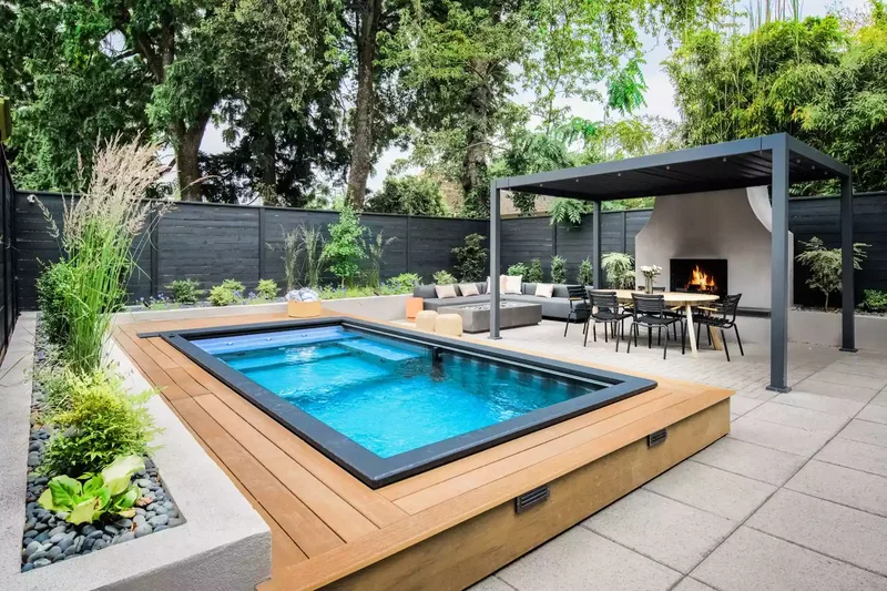 39 Contemporary Backyard Ideas to Elevate Your Outdoor Oasis 16 Vary Textures and Materials