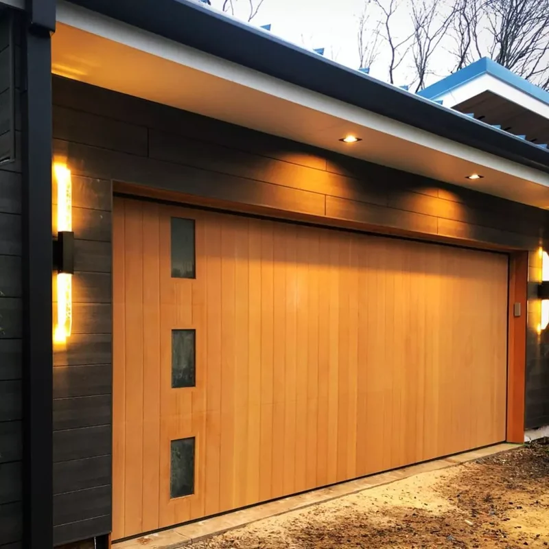 52 Stunning Garage Door Ideas to Boost Your Curb Appeal 49 Vertical Panels With Side Windows