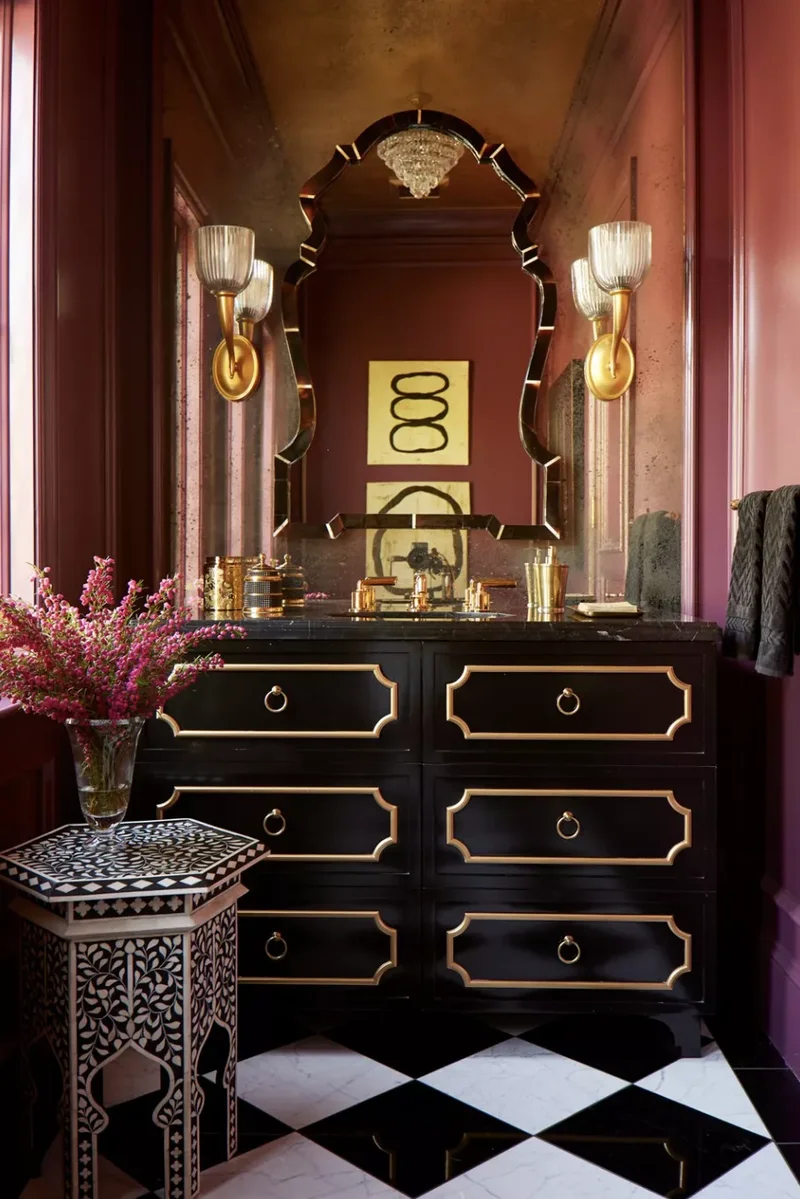 42 Vibrant Bathroom Color Ideas for Small Space Styling 7 Violet