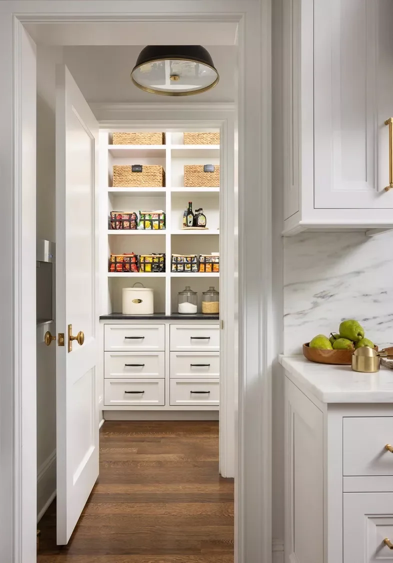 These Smart Pantry Door Designs Could Inspire a Kitchen Makeover 22 Walk-In Pantry Door