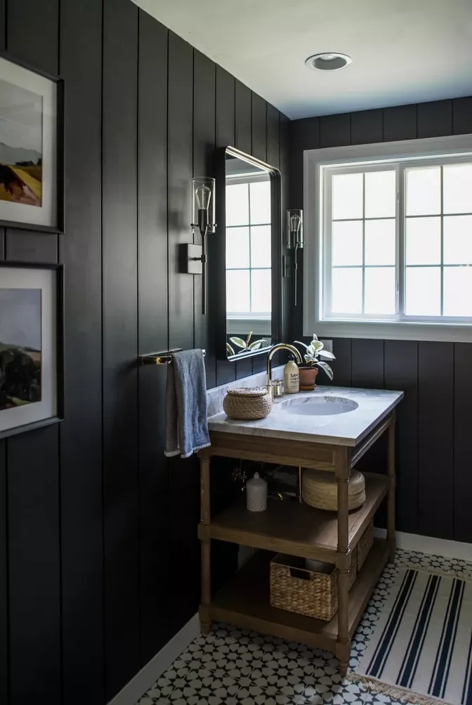 32 Half Bath Design Ideas to Inspire Bold Experimentation 8 Wall Paneling
