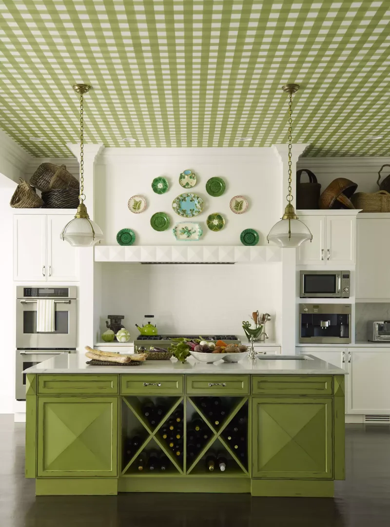 54 Kitchen Decor Ideas Across Multiple Styles to Make Yours 15 Wallpaper the Ceiling