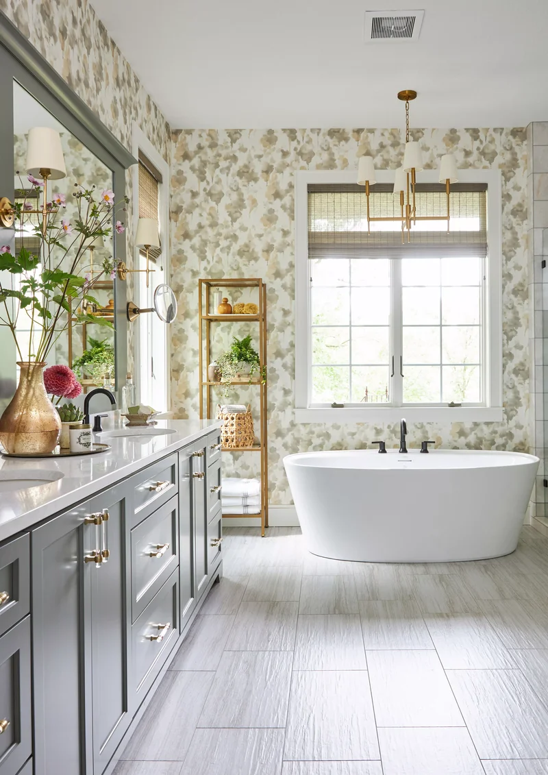 36 Beautiful Gray Bathroom Ideas to Create Your Dream Spa 15 Warm Gray Bathroom Idea