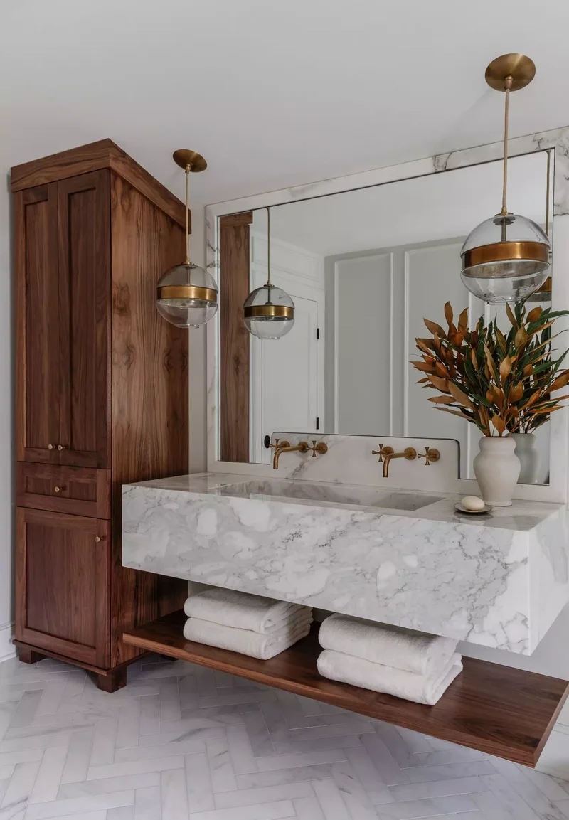 30 Neutral Bathroom Designs That Feel Timeless & Serene 4 Warm Toned Neutral Bathroom