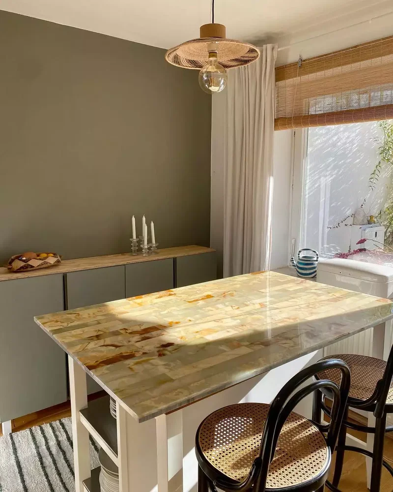 Warm Toned, Small Kitchen