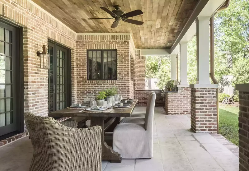 65 Outdoor Patio Decor Ideas to Elevate Your Backyard 24 Warm With Brick