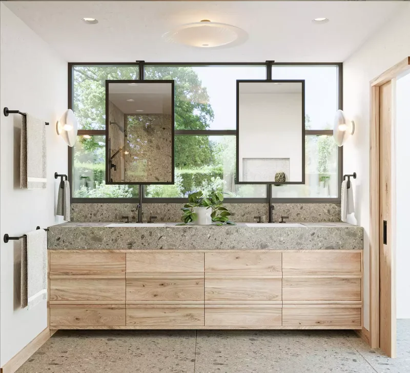 30 Designer Tips for Creating a Japandi Bathroom Retreat 28 Washi Paper Ceiling Light