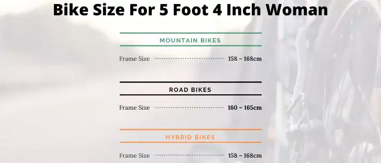 What Size Bike For 5 4 Woman