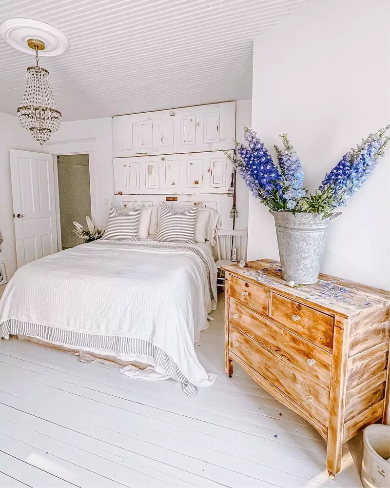40 White Bedroom Designs That Show This Color Is Far from Dull 16 White Bedroom With Planked Ceiling