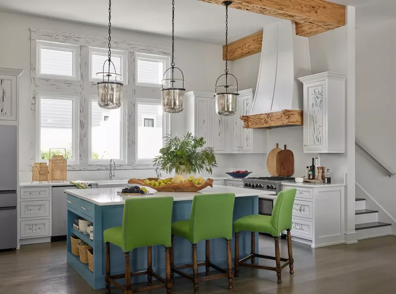 34 White & Wood Kitchen Designs That Feel Fresh and Timeless 20 White Cabinetry and Wooden Beams