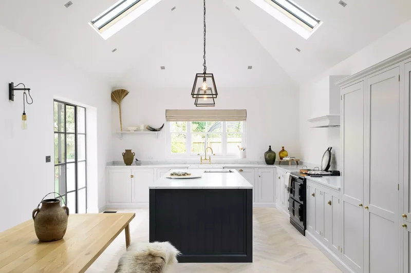White Kitchen Skylight