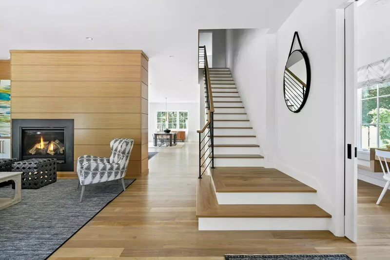 47 Shiplap Fireplace Designs for Every Style and Space 42 White Oak Shiplap Wall