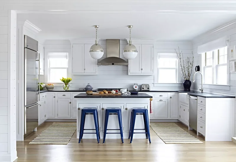 White Shiplap Backsplash