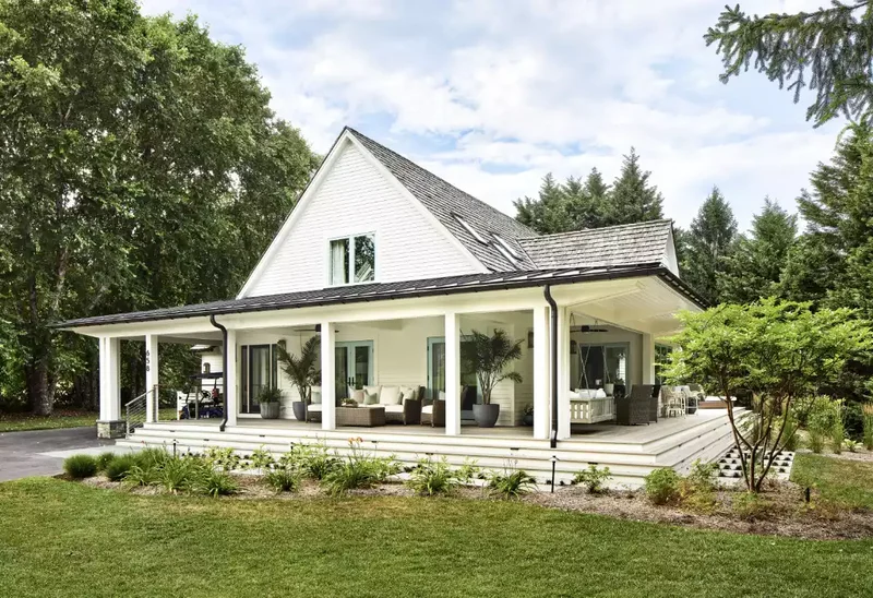 White With Blue Insets