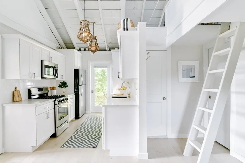 30 Charming Rustic Kitchen Ideas to Transform Your Space 9 White and Beachy