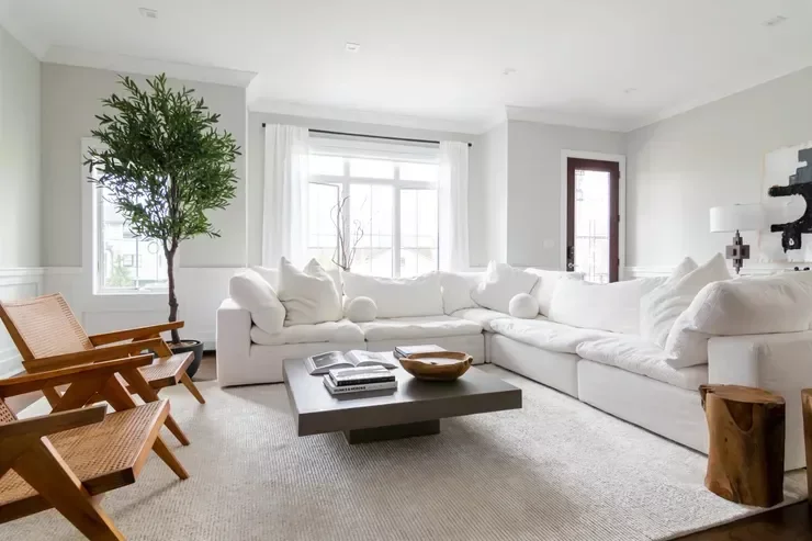 White and Wood Accents