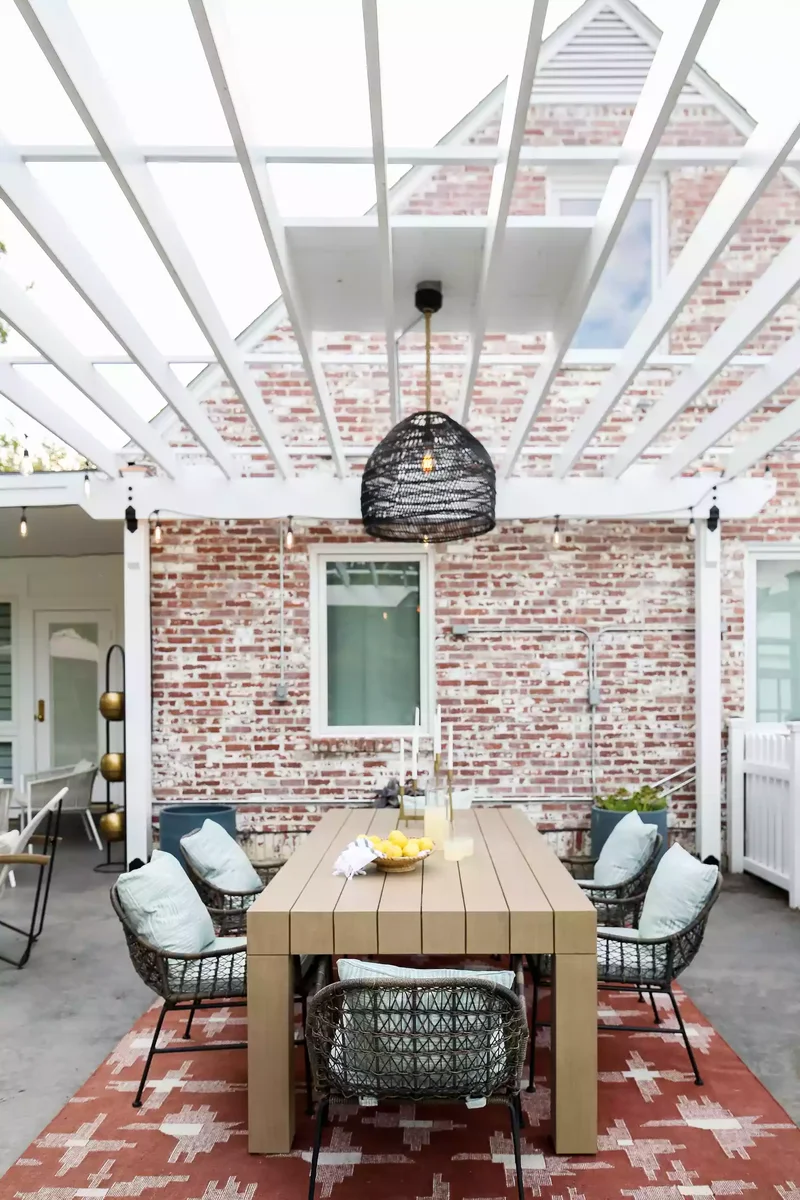 20 Stunning Modern Pergola Designs to Shade Your Backyard 9 Whitewashed Pergola